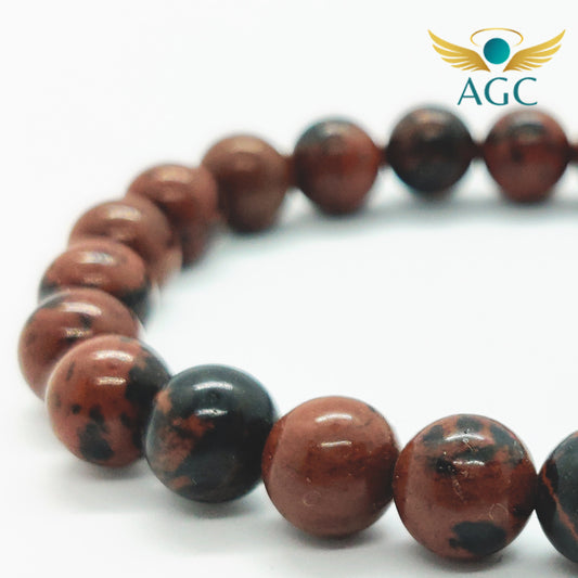 Mahogany Obsidian Bracelet for Protection & Grounding | Buy Online | AGC