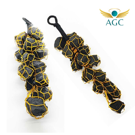 Black Tourmaline and Multi Stone Hanger | Protection and Energy Balancing Hanger | Buy Online | AGC