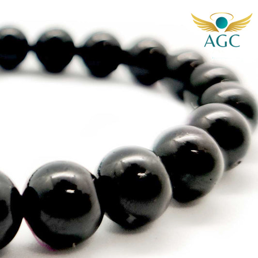 Black Tourmaline Bracelet for Protection, Grounding & Stability | Ultimate Protection | Buy Online | AGC