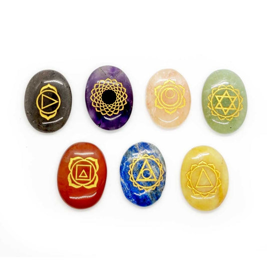 Reiki Chakra Crystal Set | Complete Chakra Balancing Healing Set | Buy Online | AGC