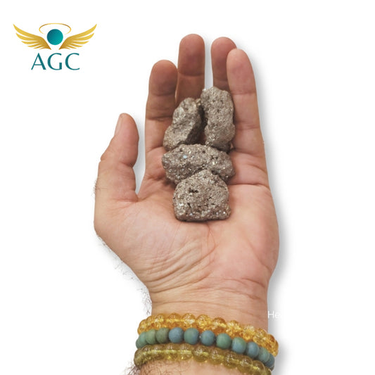 Golden Pyrite Raw Stone by Angel Global Consultancy