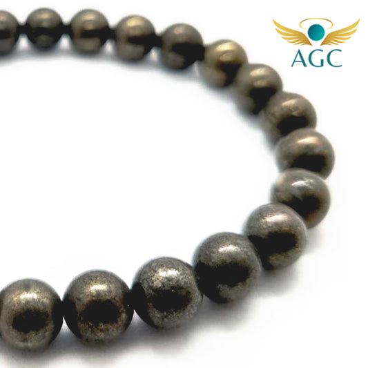 Golden Pyrite Bracelet for Wealth, Confidence & Protection | AGC