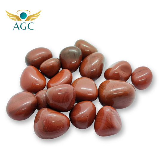 Red Jasper Tumble Stones for Strength & Grounding |AGC