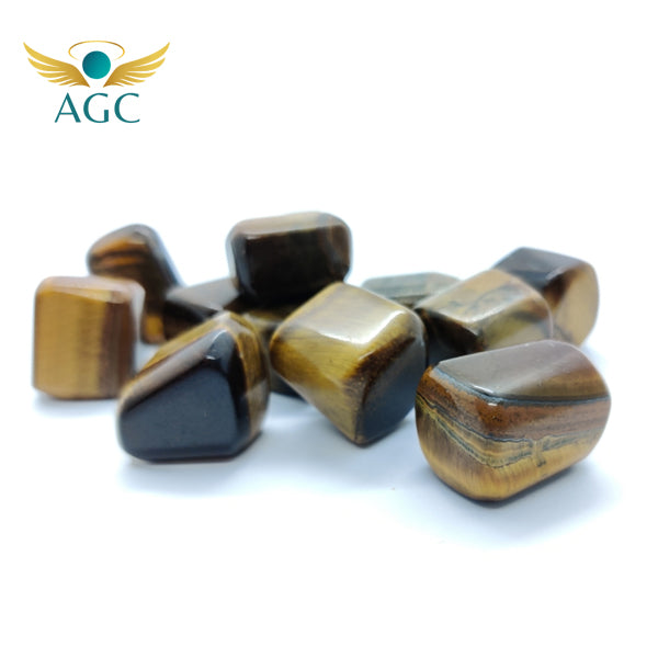 Tiger Eye Tumble Stones for Confidence & Success |AGC