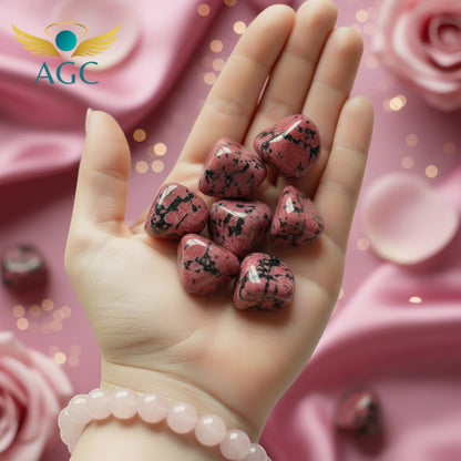 AGC Love & Harmony Crystal Starter Kit Nurture Love • Heal the Heart • Strengthen Relationships Includes: •	One Natural Rose Quartz Bracelet •	One Natural Rose Quartz Tumble Stone •	One Natural Rhodonite Tumble Stone