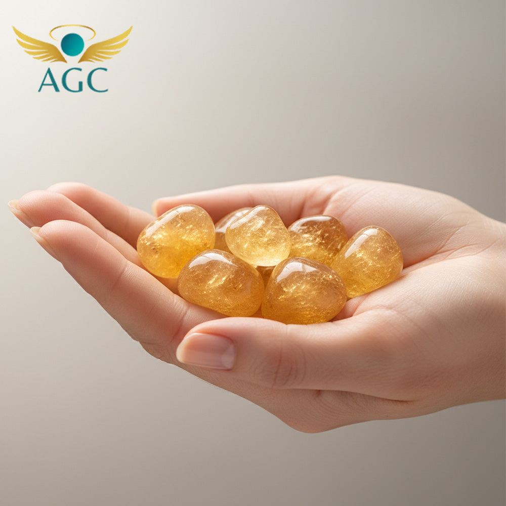 AGC Wealth & Abundance Crystal Starter Kit (Includes: Natural Green Aventurine Bracelet + Natural Citrine Raw Stone + Natural Golden Pyrite Raw Stone)