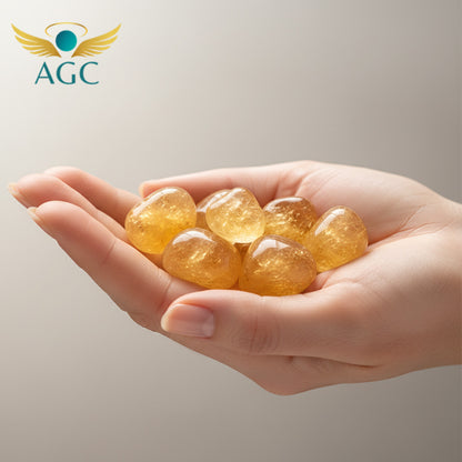 AGC Wealth & Abundance Crystal Starter Kit (Includes: Natural Green Aventurine Bracelet + Natural Citrine Raw Stone + Natural Golden Pyrite Raw Stone)