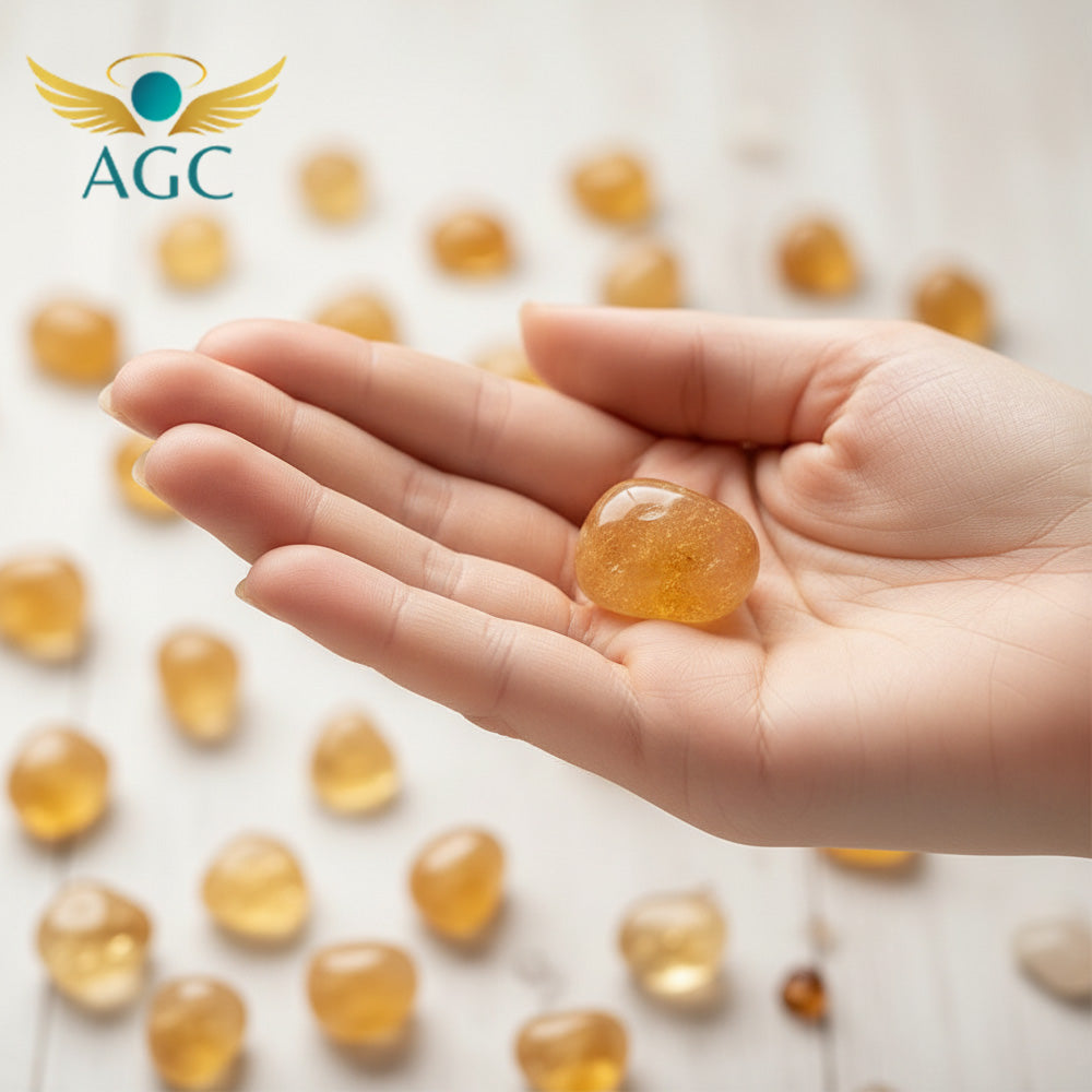 AGC Wealth & Abundance Crystal Starter Kit (Includes: Natural Green Aventurine Bracelet + Natural Citrine Raw Stone + Natural Golden Pyrite Raw Stone)