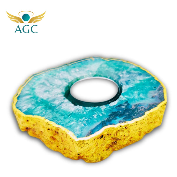 Buy Agate Stone Candle Holder | Natural Crystal Decor for Home | AGC