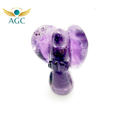 Amethyst Crystal Angel for Calmness, Protection & Spiritual Growth | AGC