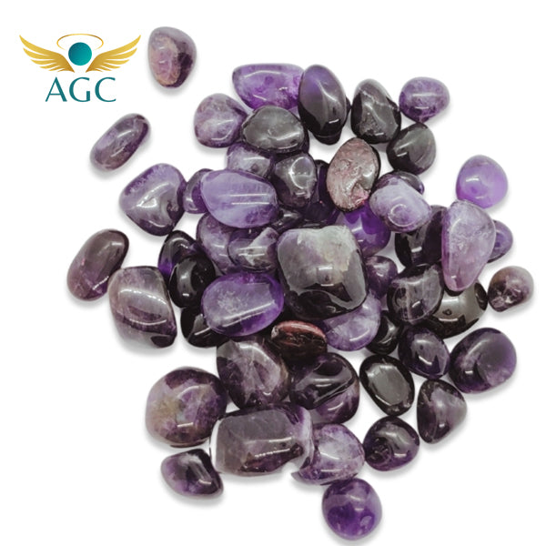 Amethyst Tumble Stone for Calmness & Healing |AGC