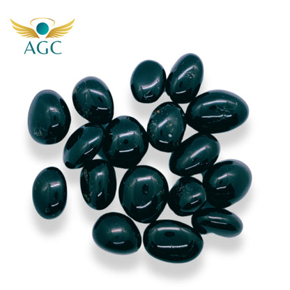 Black Tourmaline Tumble Stones for Protection & Grounding | AGC