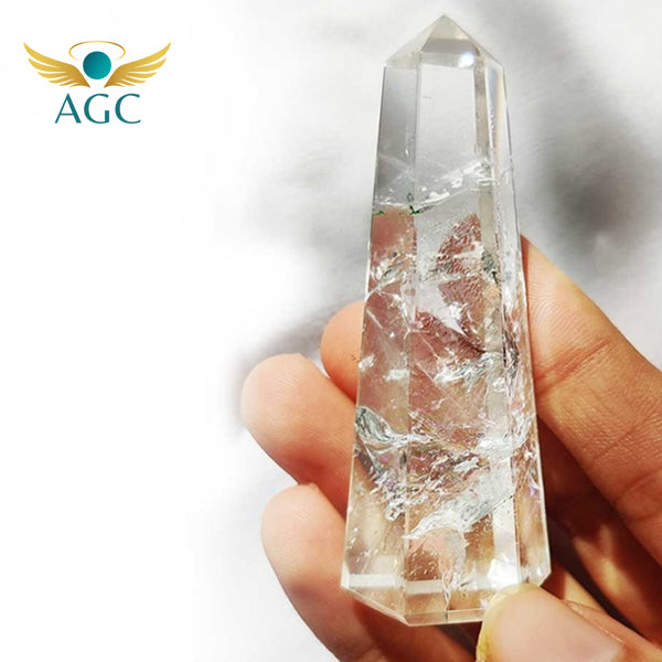 Clear Quartz Obelisk Tower Wand | Healing Crystal Point | Buy Online | AGC