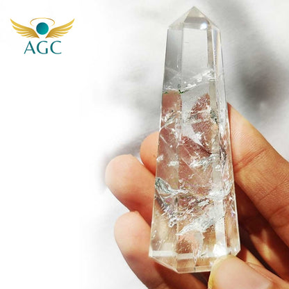 Clear Quartz Obelisk Tower Wand | Healing Crystal Point | Buy Online | AGC