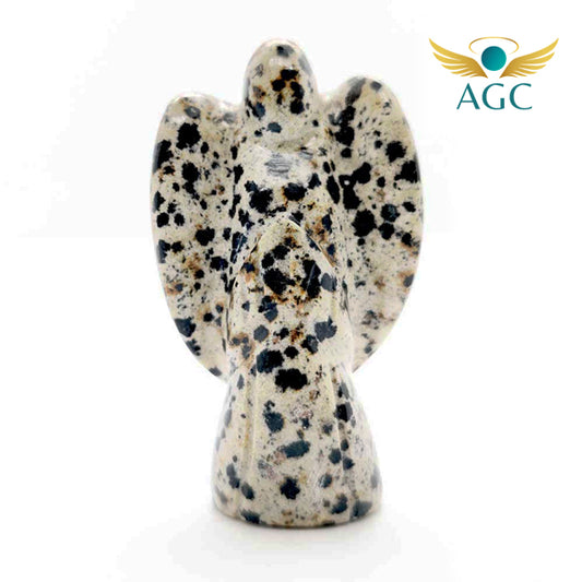 Dalmatian Jasper Crystal Angel | Protection, Joy & Grounding | AGC