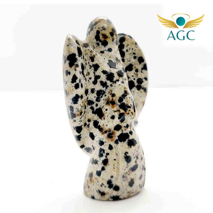 Dalmatian Jasper Crystal Angel | Protection, Joy & Grounding | AGC