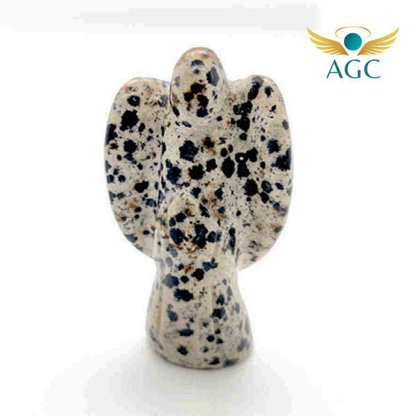 Dalmatian Jasper Crystal Angel | Protection, Joy & Grounding | AGC