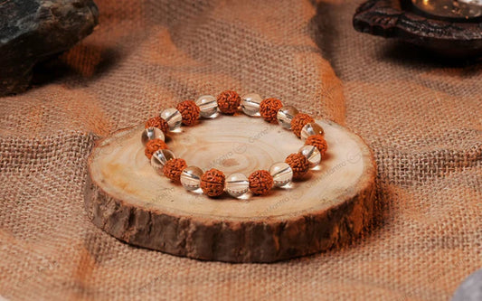 Rudraksha Crystal Bracelet