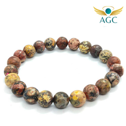 Leopard Skin Jasper Bracelet for Protection & Stability | AGC
