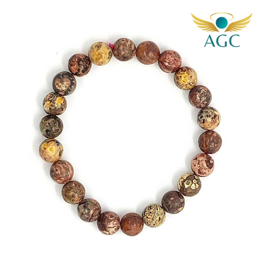 Leopard Skin Jasper Bracelet for Protection & Stability | AGC