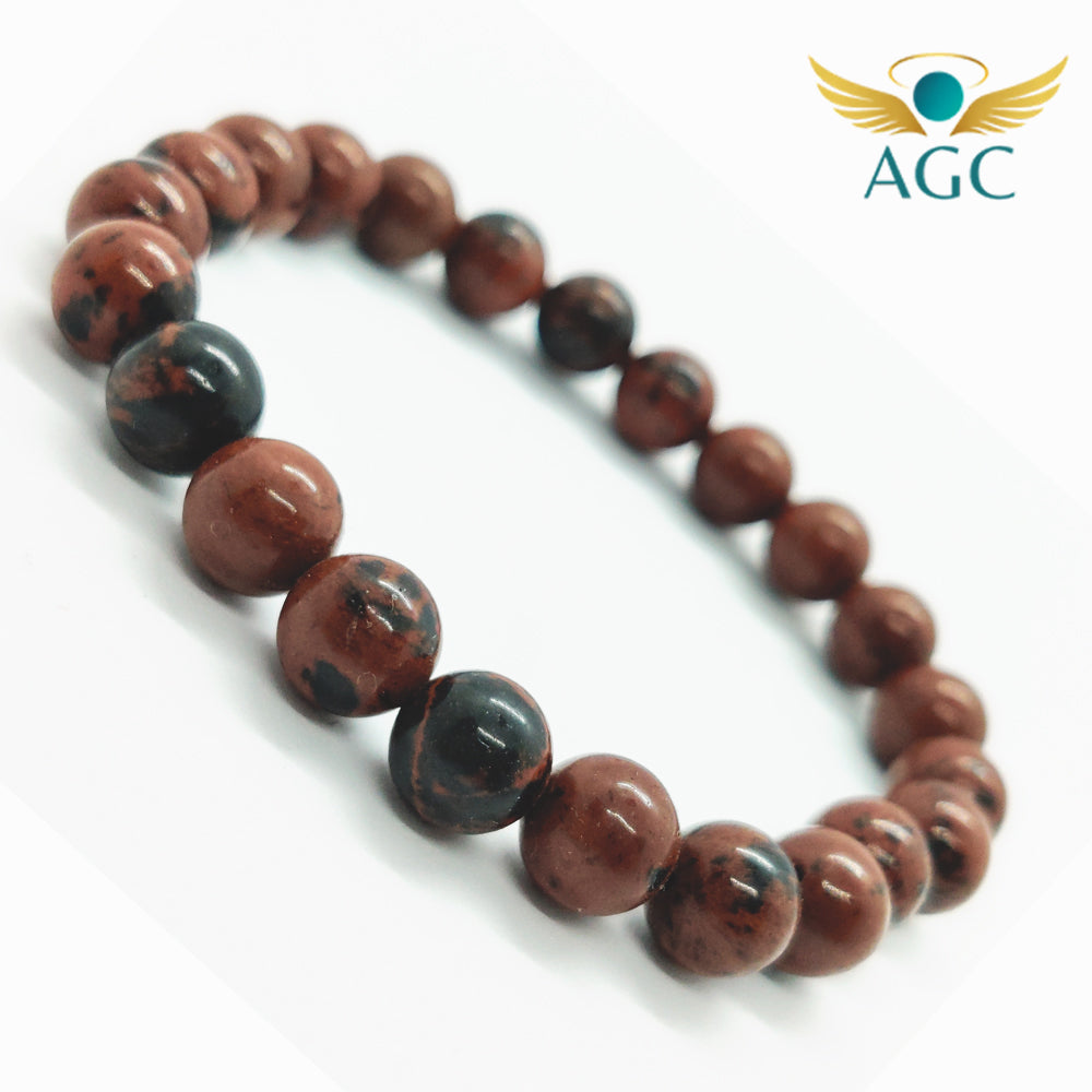 Mahogany Obsidian Bracelet for Protection & Grounding | Buy Online | AGC