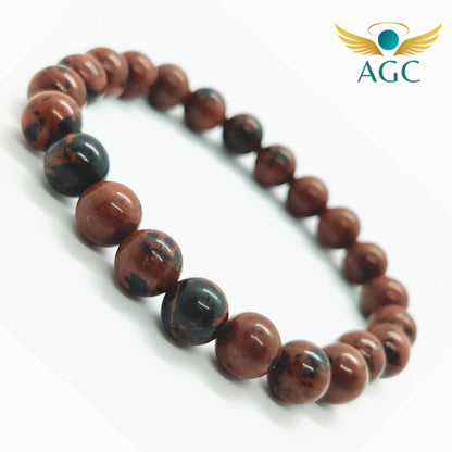 Mahogany Obsidian Bracelet for Protection & Grounding | Buy Online | AGC