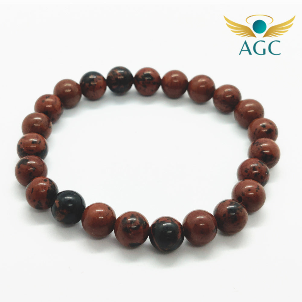 Mahogany Obsidian Bracelet for Protection & Grounding | Buy Online | AGC