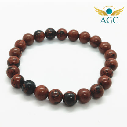 Mahogany Obsidian Bracelet for Protection & Grounding | Buy Online | AGC