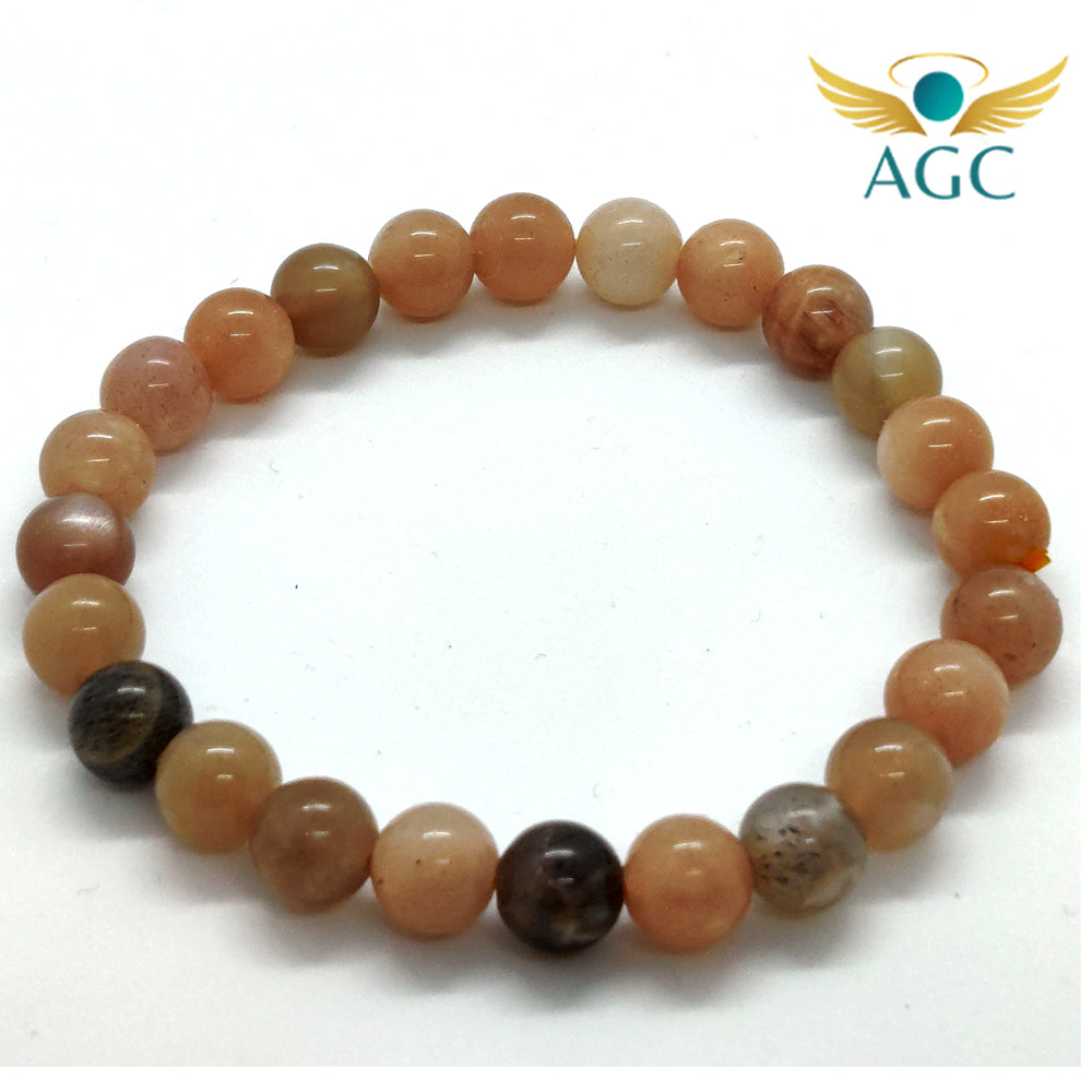 Moonstone Bracelet for Intuition, Calm & New Beginnings | Buy Online |AGC | 8mm