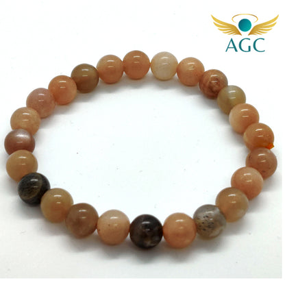 Moonstone Bracelet for Intuition, Calm & New Beginnings | Buy Online |AGC | 8mm