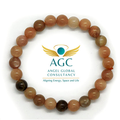 Moonstone Bracelet for Intuition, Calm & New Beginnings | Buy Online |AGC | 8mm