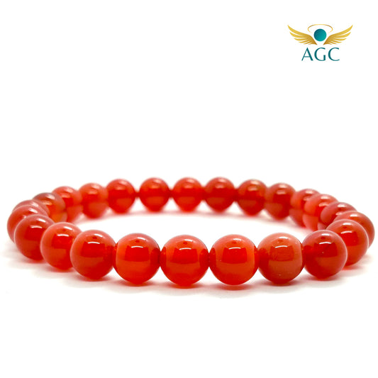Red Carnelian Bracelet for Energy, Confidence & Creativity | AGC