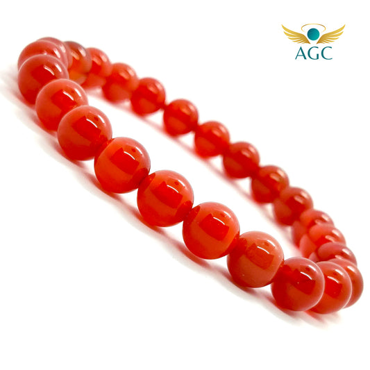 Red Carnelian Bracelet for Energy, Confidence & Creativity | AGC