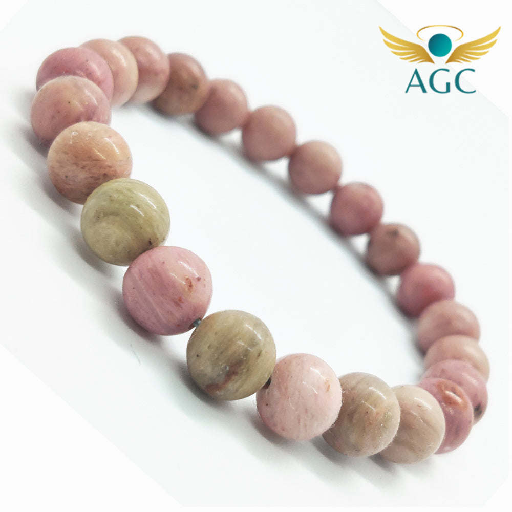 Rhodochrosite Bracelet for Self-Love, Joy & Heart Healing | AGC