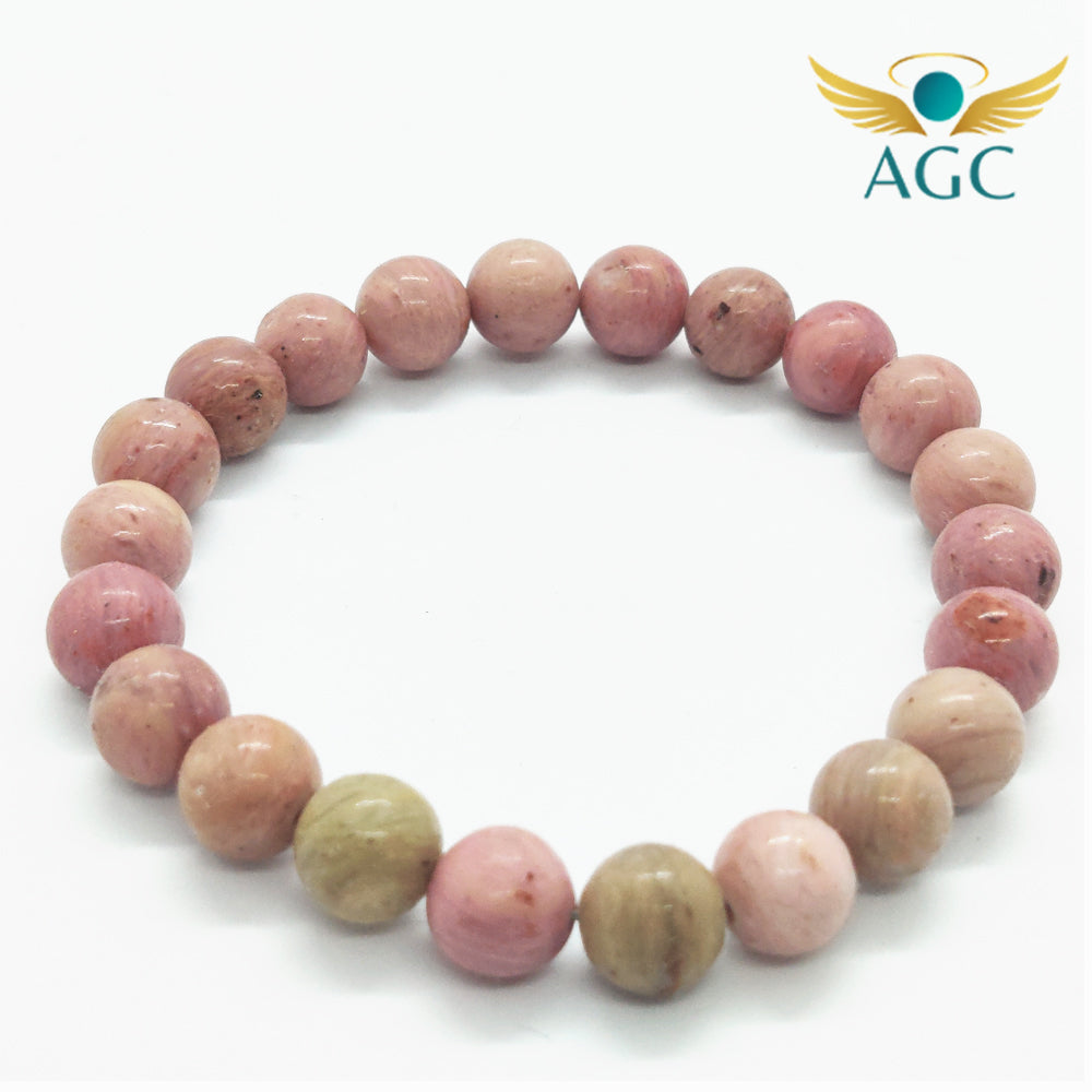 Rhodochrosite Bracelet for Self-Love, Joy & Heart Healing | AGC