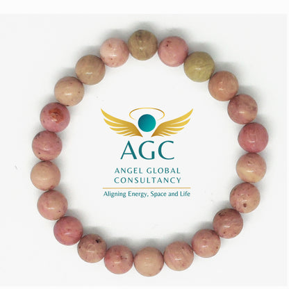 Rhodochrosite Bracelet for Self-Love, Joy & Heart Healing | AGC