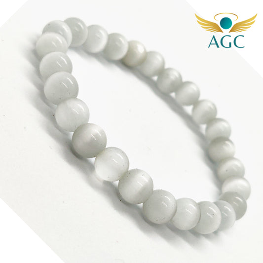 Selenite Bracelet for Cleansing, Peace & Spiritual Clarity | Energy Cleanser | Buy Online | AGC