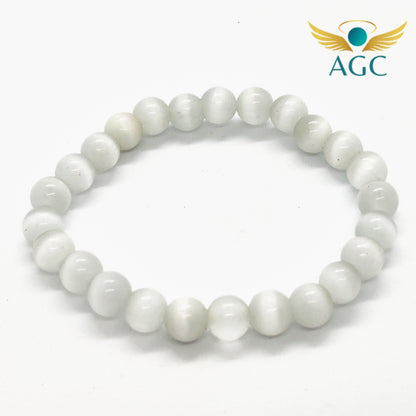 Selenite Bracelet for Cleansing, Peace & Spiritual Clarity | Energy Cleanser | Buy Online | AGC