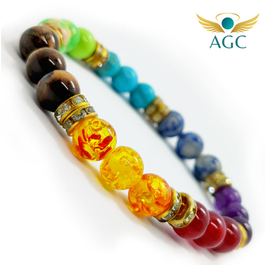 Seven Chakra Bracelet for Balance, Healing & Meditation | Buy Online | AGC
