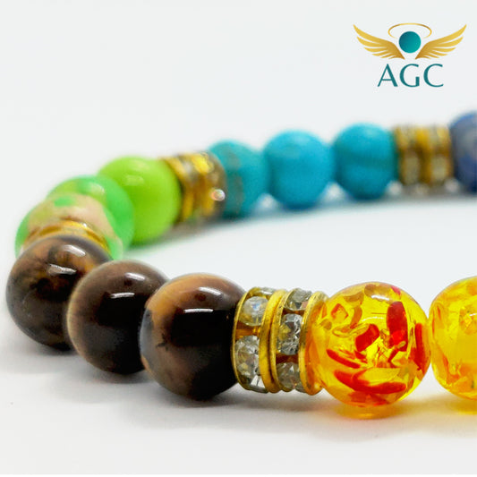 Seven Chakra Bracelet for Balance, Healing & Meditation | Buy Online | AGC