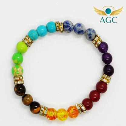 Seven Chakra Bracelet for Balance, Healing & Meditation | Buy Online | AGC