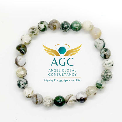 Tree Agate Bracelet for Growth, Peace & Grounding | AGC