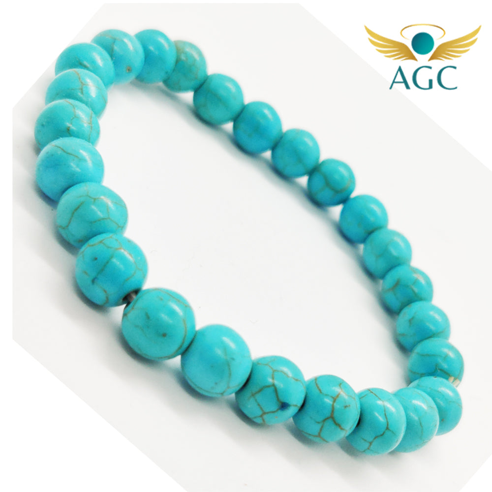 Turquoise Bracelet for Protection, Wisdom & Communication | AGC
