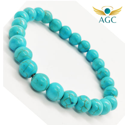Turquoise Bracelet for Protection, Wisdom & Communication | AGC
