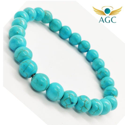 Turquoise Bracelet for Protection, Wisdom & Communication | AGC