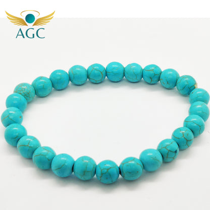 Turquoise Bracelet for Protection, Wisdom & Communication | AGC