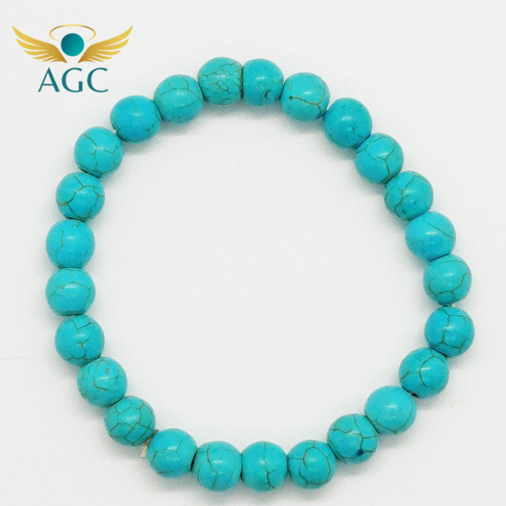 Turquoise Bracelet for Protection, Wisdom & Communication | AGC