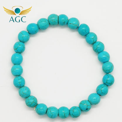 Turquoise Bracelet for Protection, Wisdom & Communication | AGC