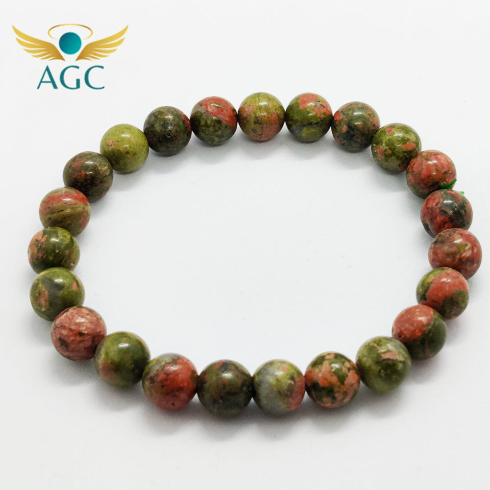 Unakite Bracelet for Healing, Patience & Heart Balance | Buy Online | AGC