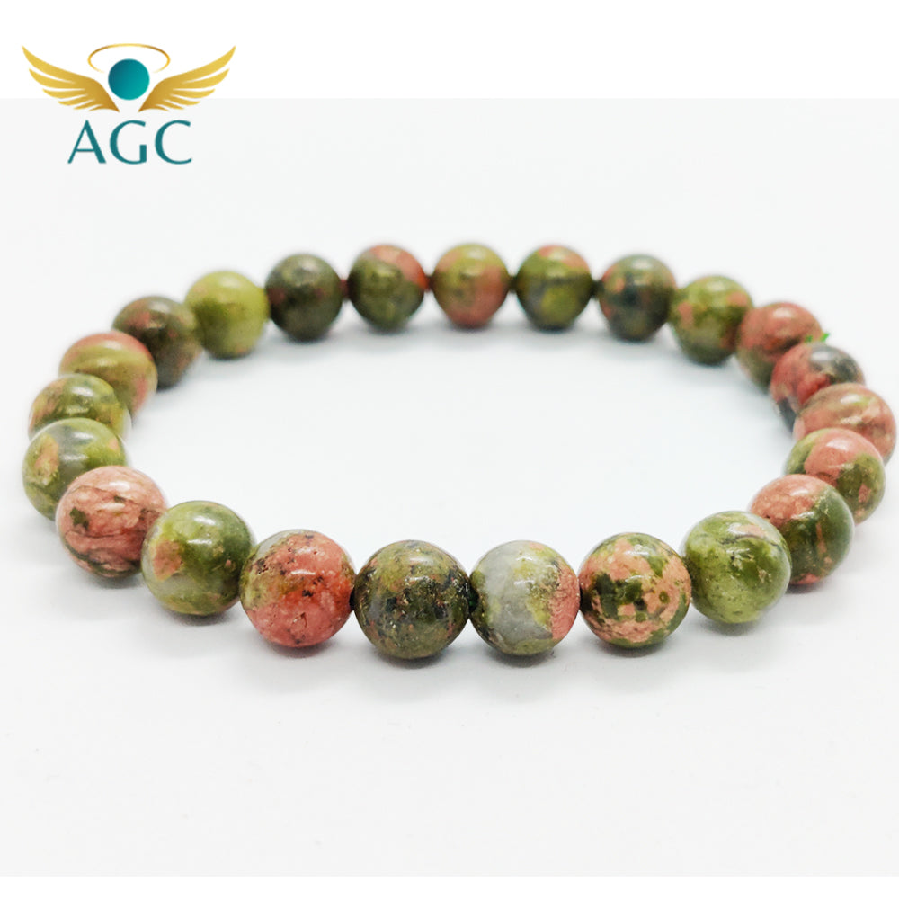 Unakite Bracelet for Healing, Patience & Heart Balance | Buy Online | AGC